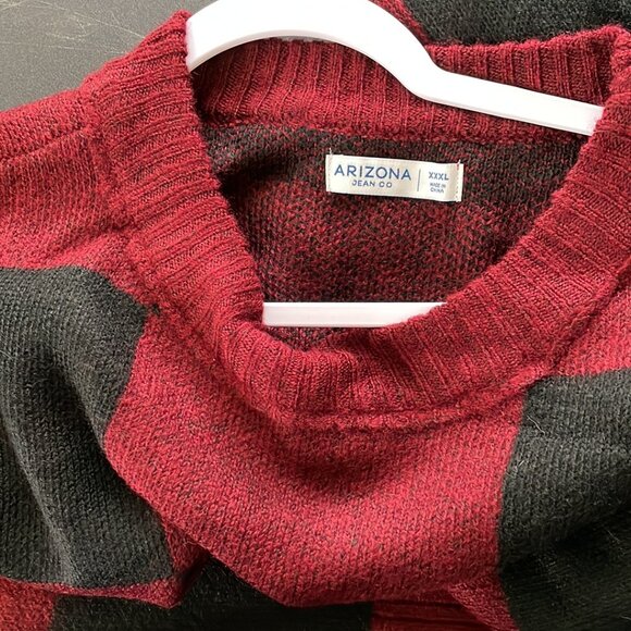Arizona Jean Co. Women's XXXL NWT Red & Black Sweater - Picture 3 of 11